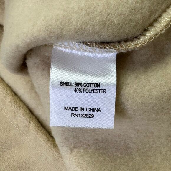 NEW Lovers + Friends x Revolve Belted Utility Fleece Jacket Beige Size XL - Picture 7 of 8